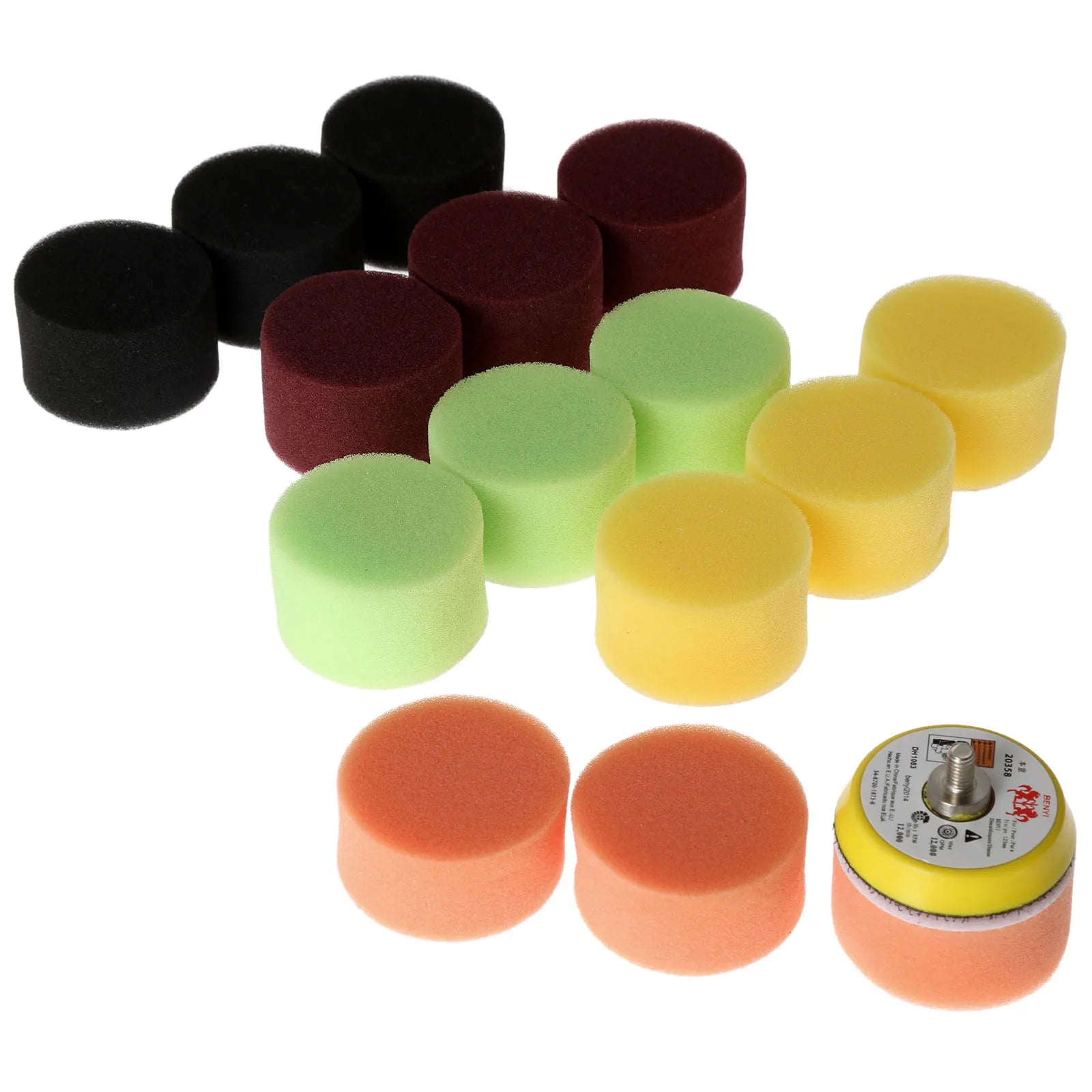 50 mm poleringsputer for detaljert bilpleie og små flater

