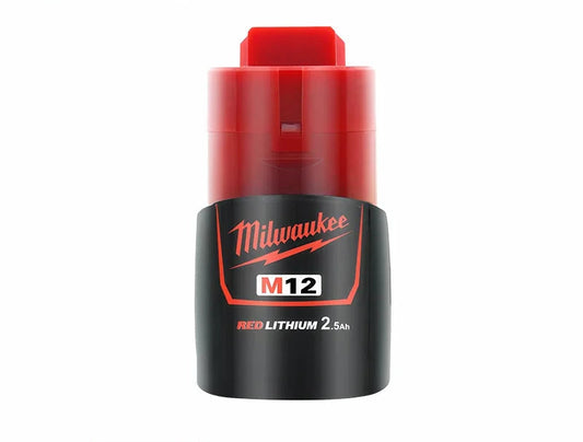 Milwaukee M12B2 12V 2.0Ah REDLITHIUM batteri for M12 verktøy – kompakt og slitesterkt litium-ion batteri

