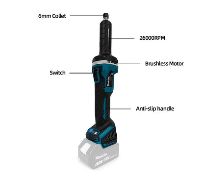 Makita dremmel – 4 hastigheter, roterende slipemaskin for polering og gravering