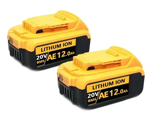 DCB200 20V Batteri Kompatibelt med Dewalt Verktøy – 18V 12Ah Oppladbart Lithiumbatter Elverktøy