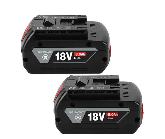Bosch 18V Erstatningsbatteri – 6.0Ah / 8.0Ah / 10.0Ah Li-ion