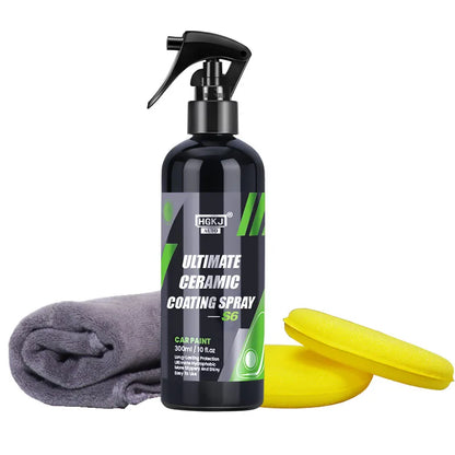 Nano Ceramic Coating Spray – 3-i-1 Voks, Ripefjerner og Lakkbeskyttelse