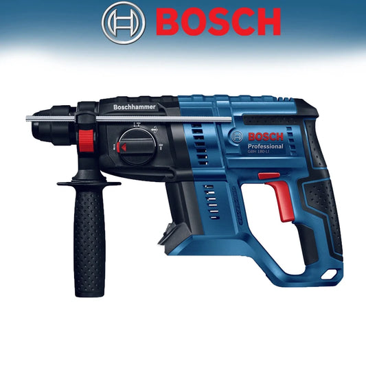 "Oppdag Bosch GBH 180-LI 18V – En kraftig, børsteløs borhammer perfekt for krevende oppgaver."

