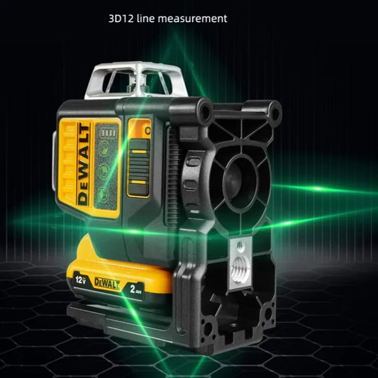 Dewalt DW089LG – 360° grønn laser med 3 vertikale linjer, 12V batteri og lader