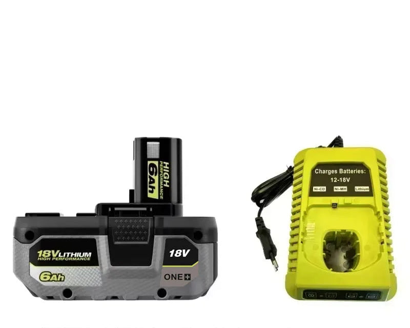 18V Li-Ion Batteri og ladere for Ryobi ONE+