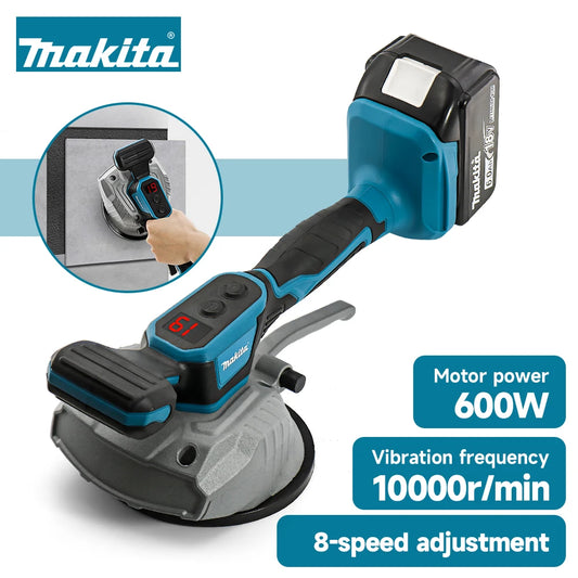 Makita 18V flisleggerverktøy – 8 hastigheter, trådløs flisvibrasjonsnivåjustering