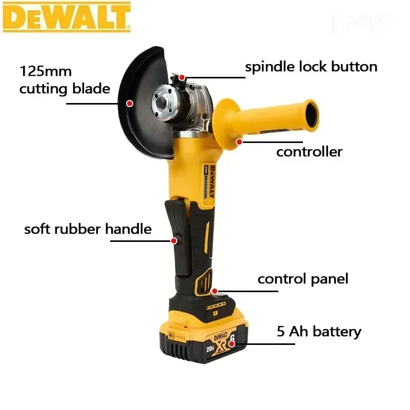 DEWALT DCG405 18V 125mm Vinkelsliper – Kraftig & Kompakt