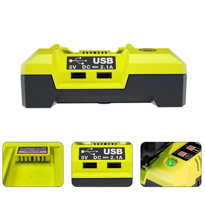 Dobbel USB Li-ion batterilader – Ryobi 36V/40v