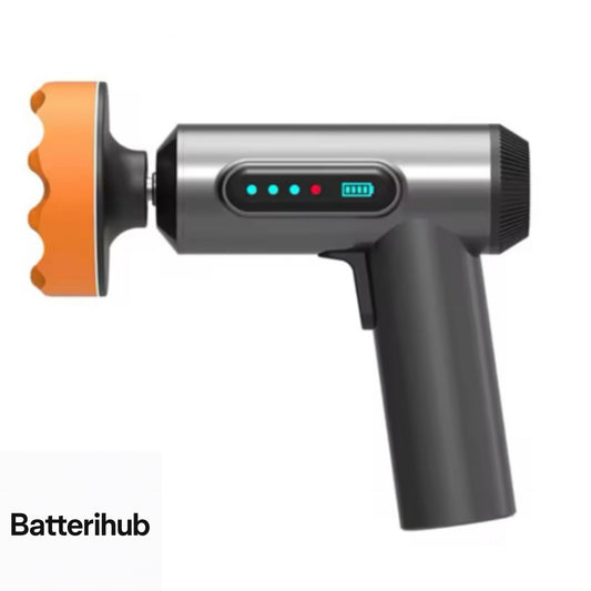 12V elektrisk poleringsmaskin med utskiftbare hoder for bilpleie

